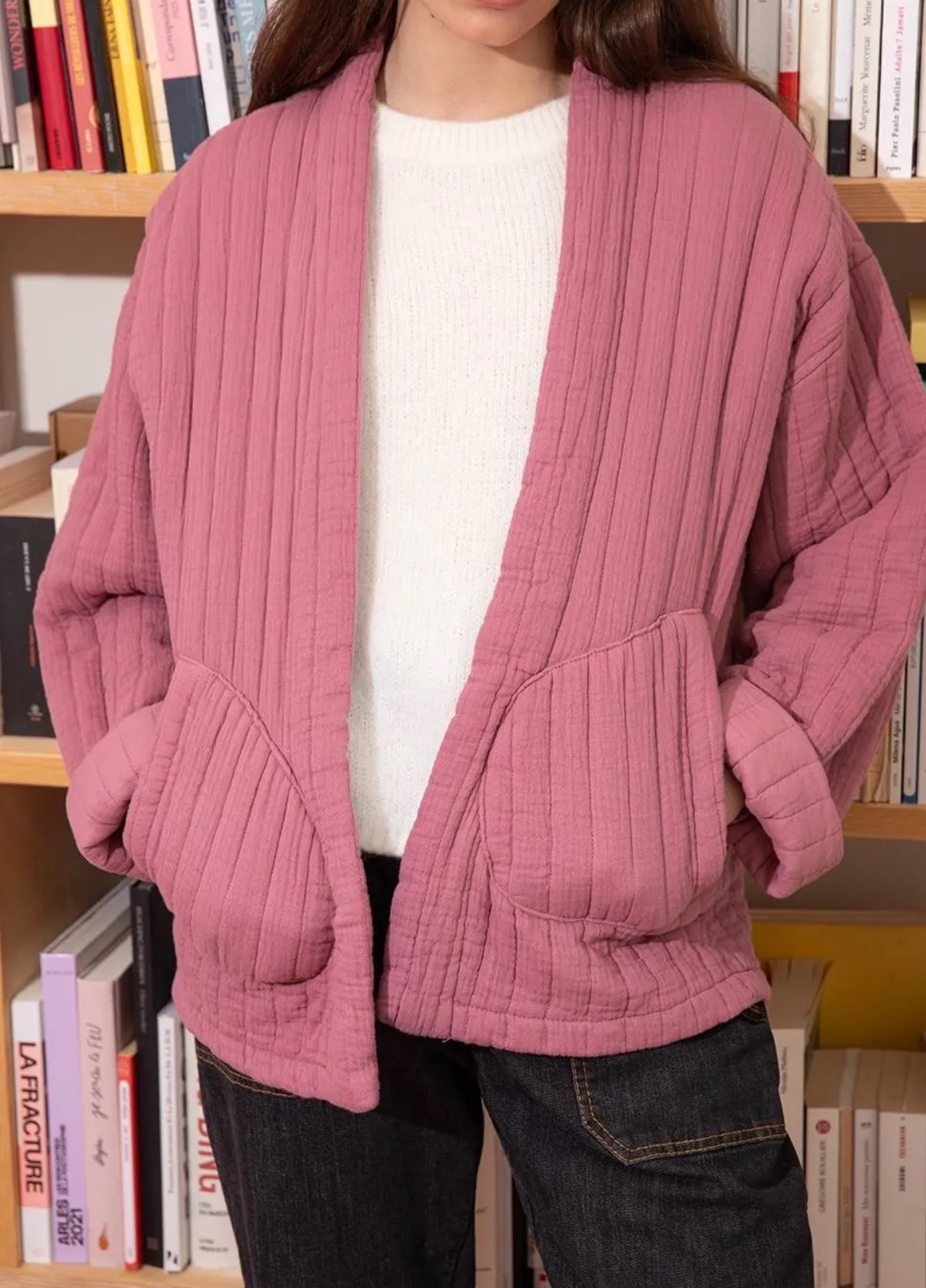 Veste matelassée coupe kimono