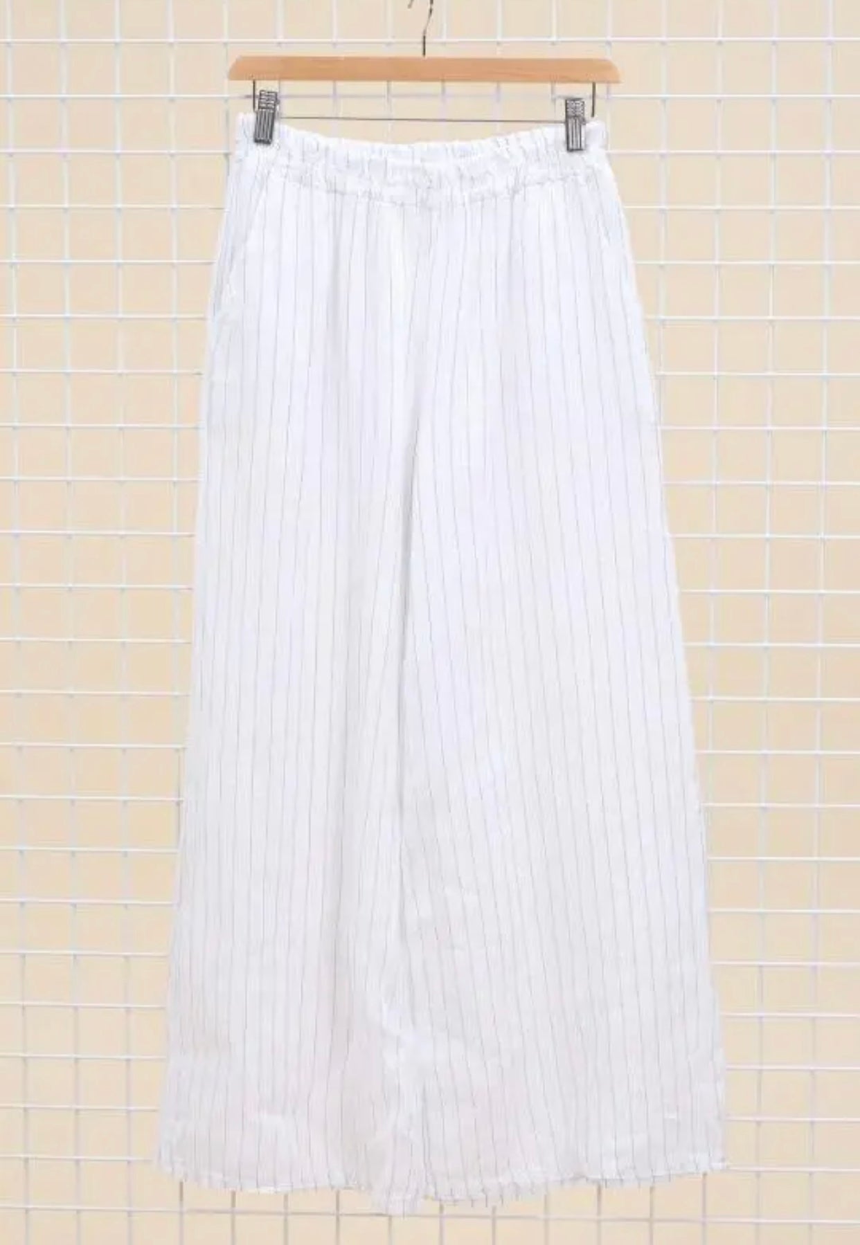 Pantalon à ligne en lin