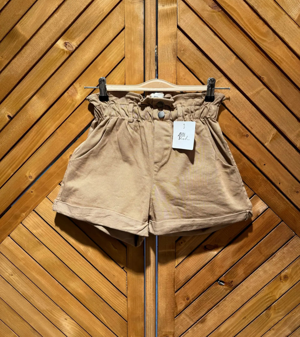 Short coton camel
