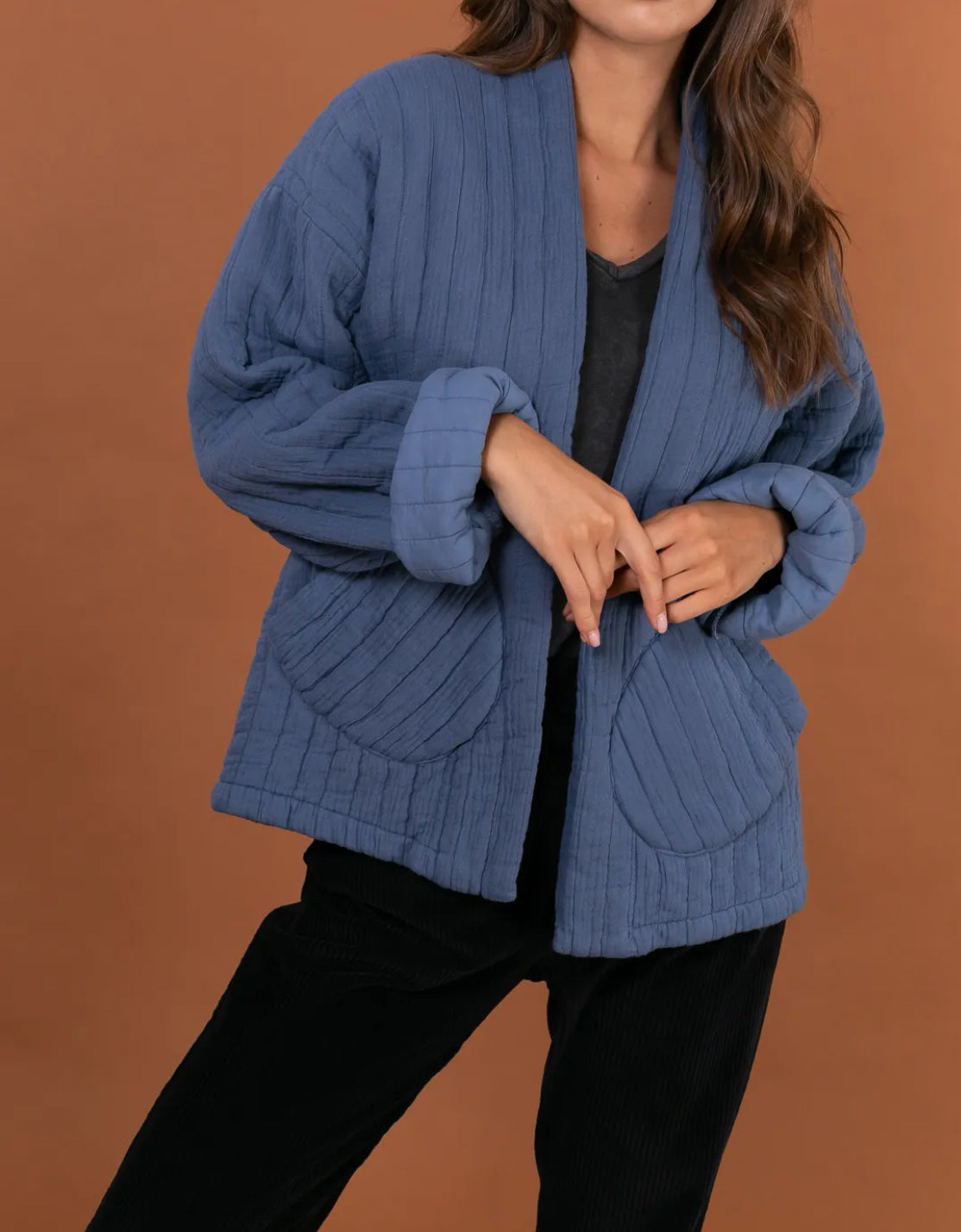 Veste matelassée coupe kimono