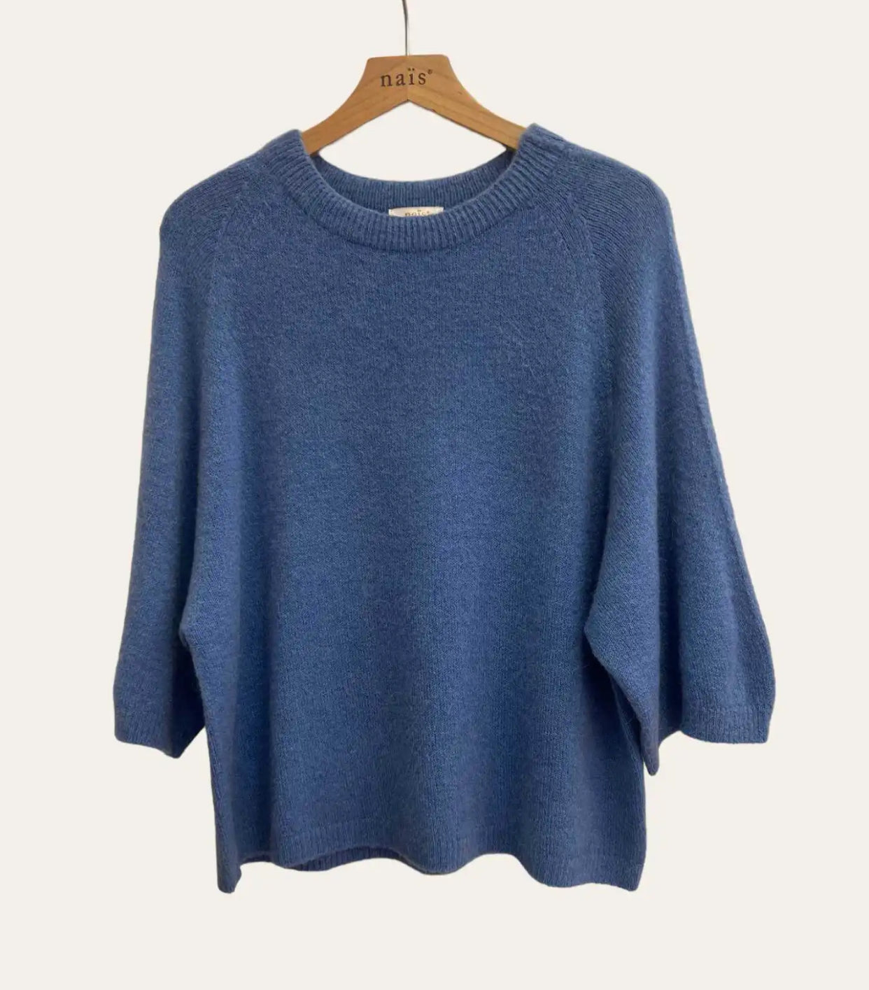 Pull manches courtes en baby alpaga