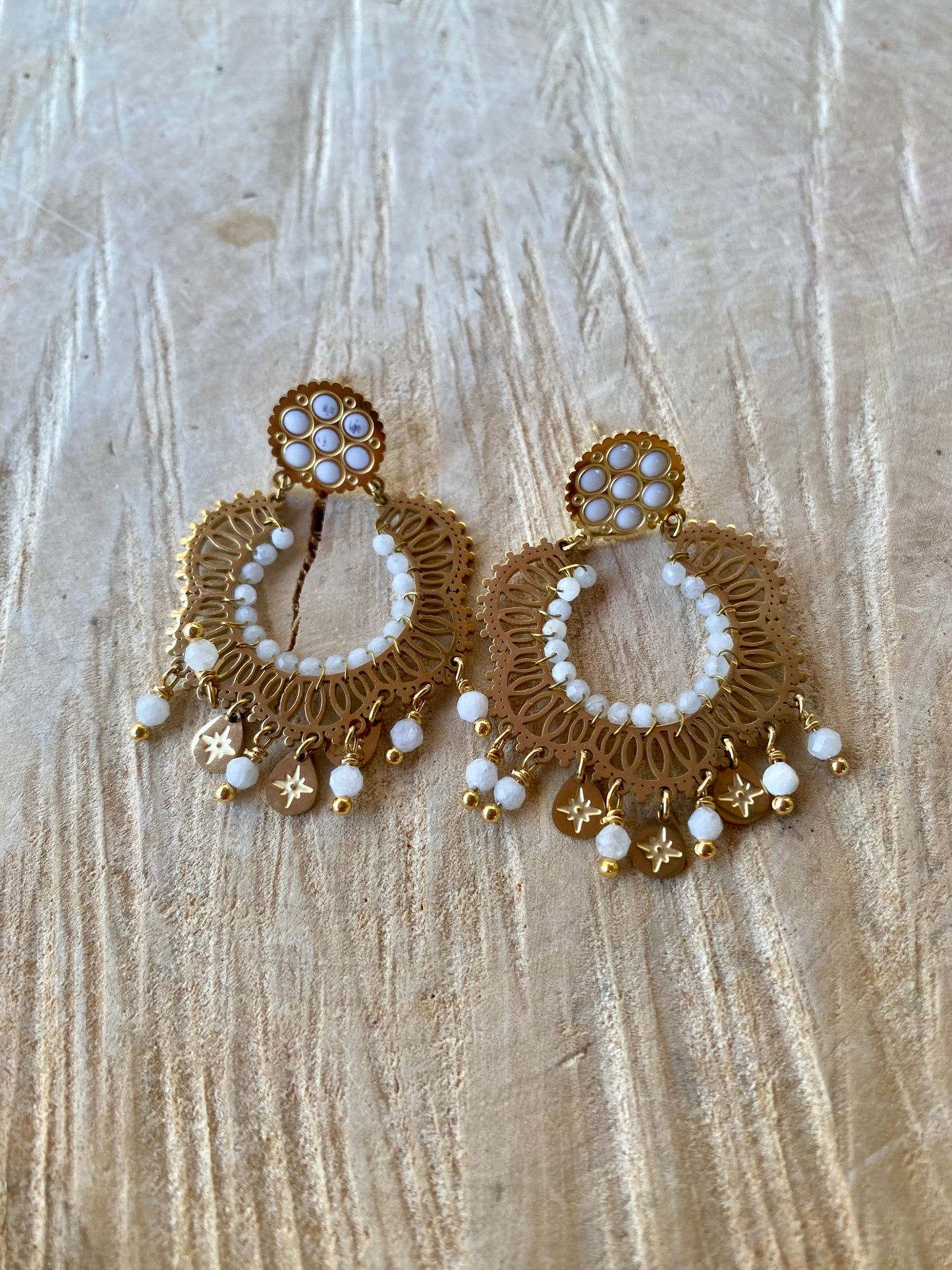 Petites boucles d’oreilles perles – marque Mile Mila