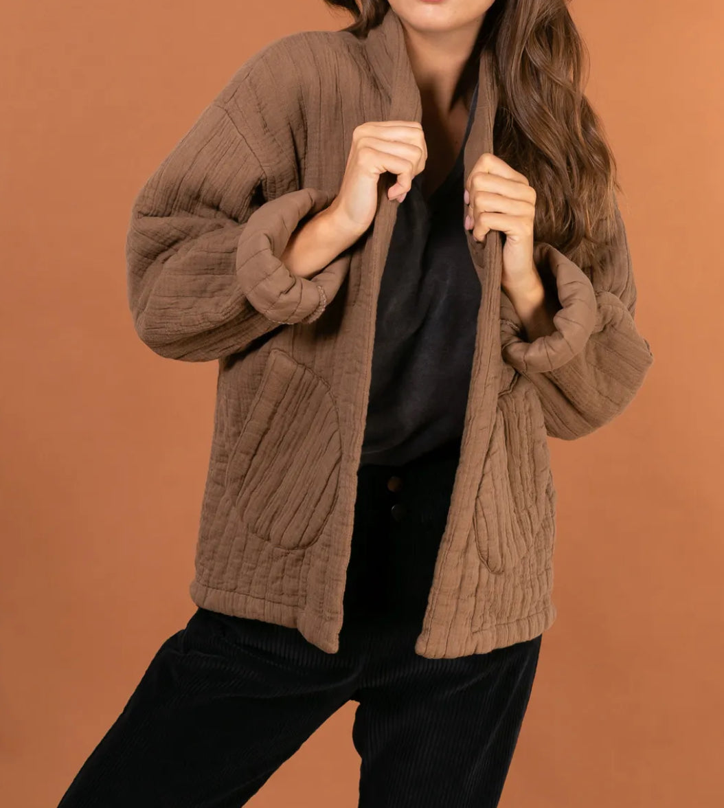 Veste matelassée coupe kimono
