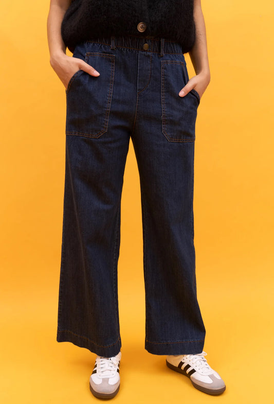 Pantalon large avec poches