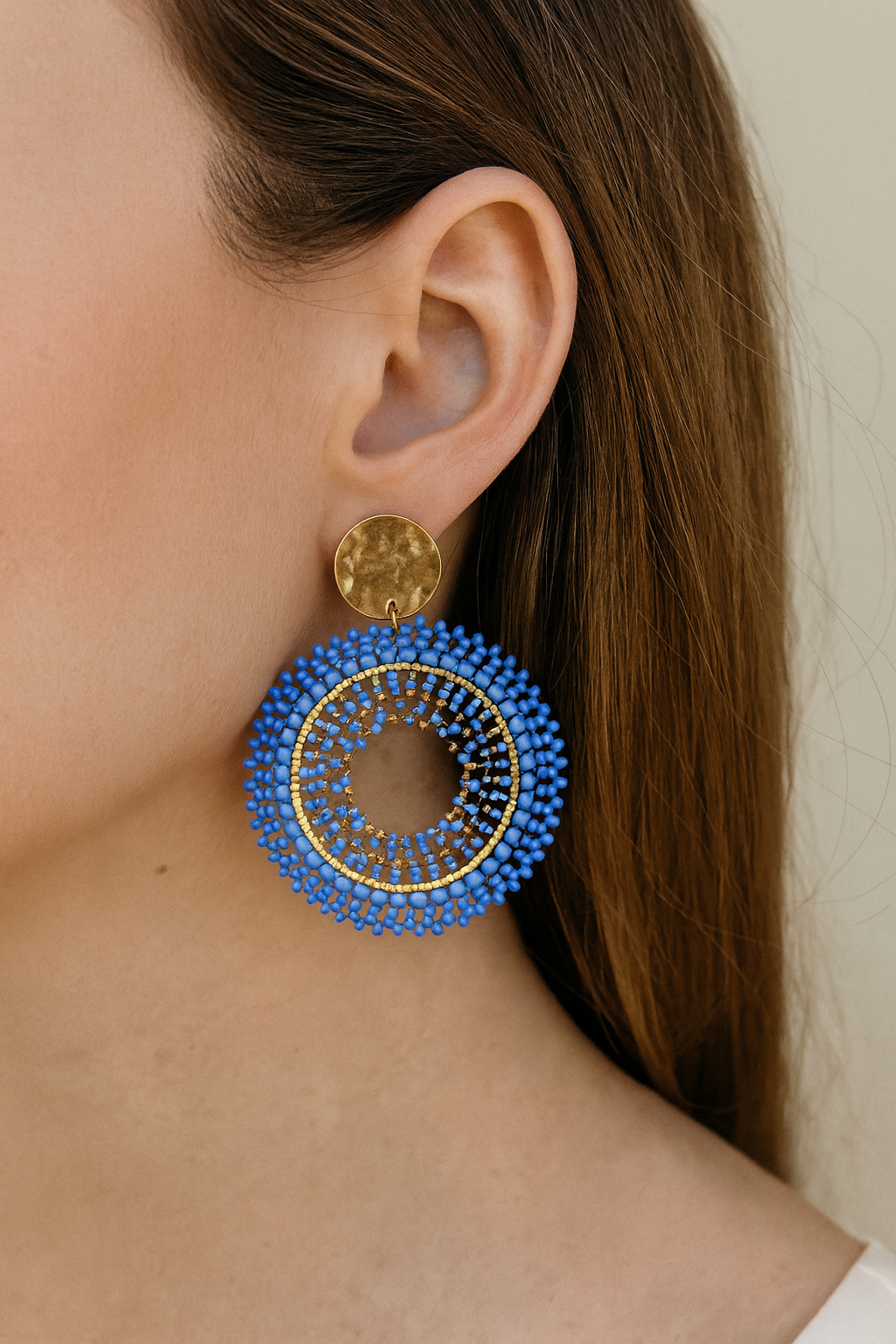 Boucles d’oreilles perles colorées – marque Mile Mila