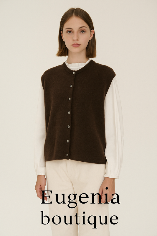 Gilet sans manches en baby alpaga – Eugenia Boutique