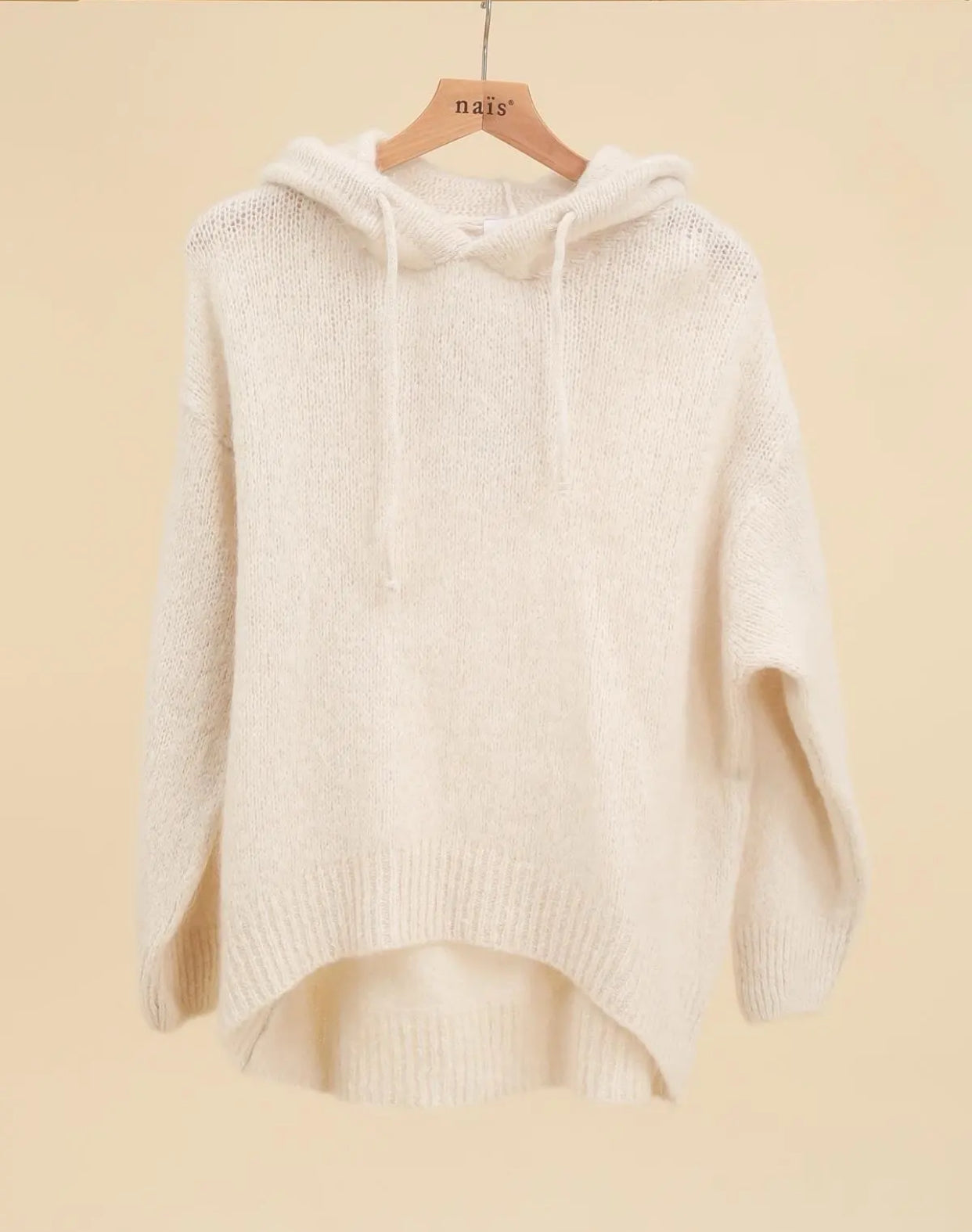 Pull à capuche façon sweat