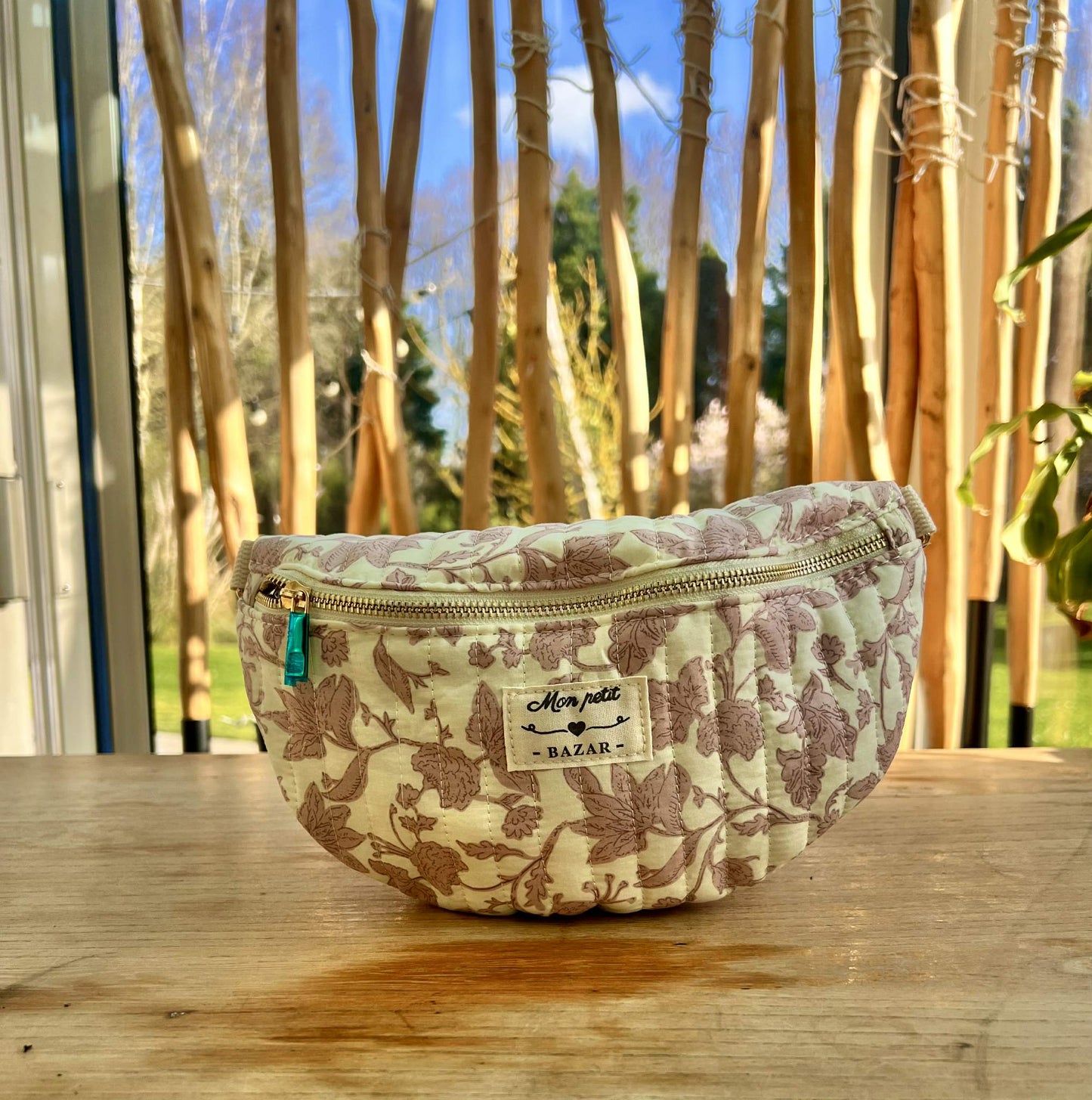 Banane motif fleurs