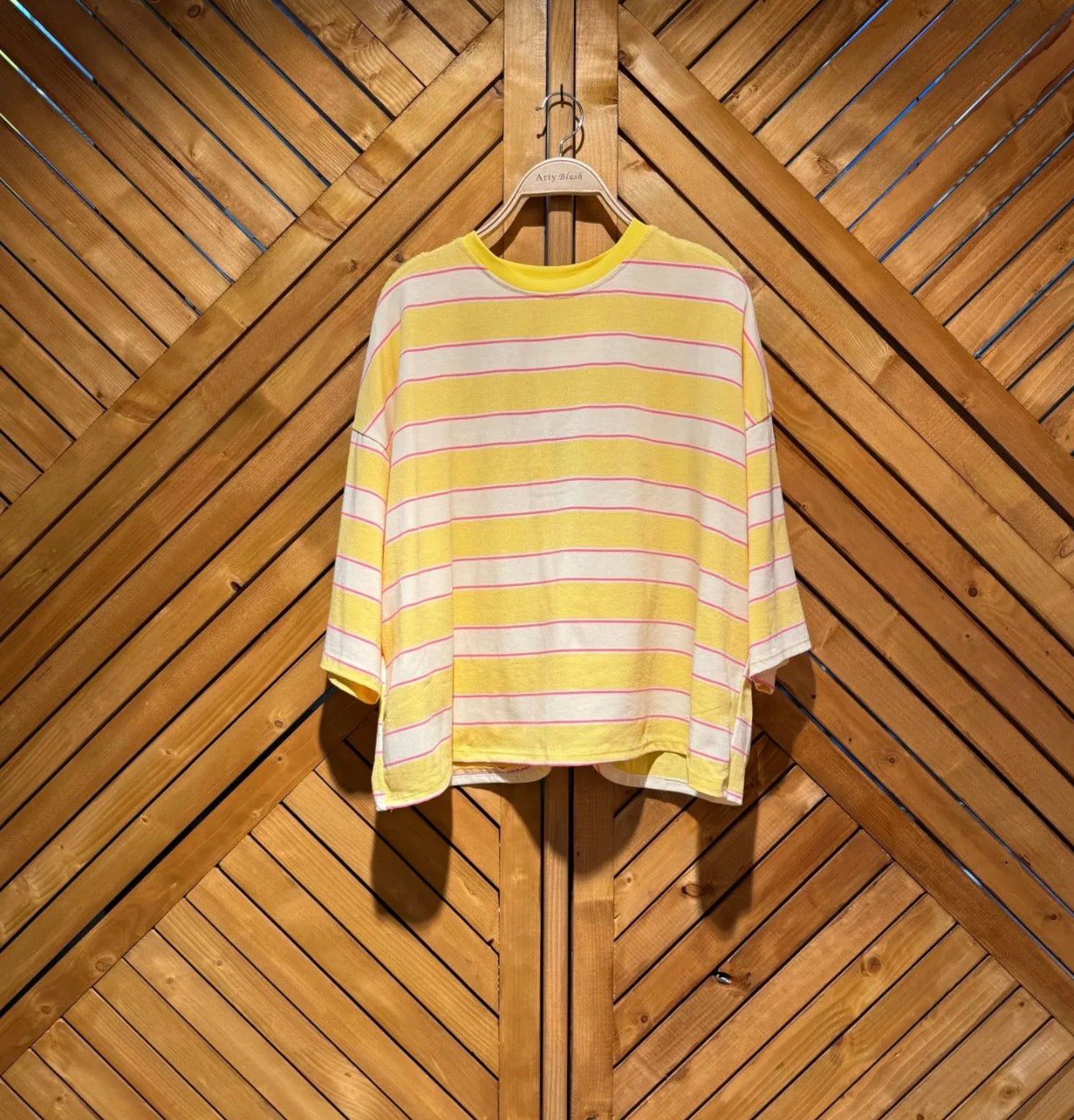 T-shirt rayé dos nu avec noeud