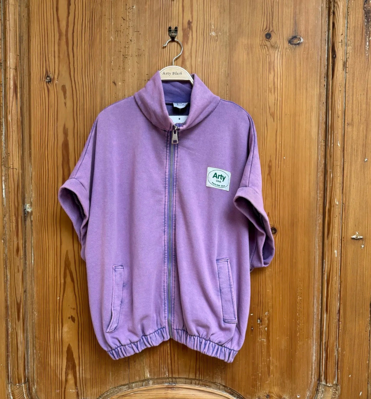 Gilet manches courtes en sweat-shirt