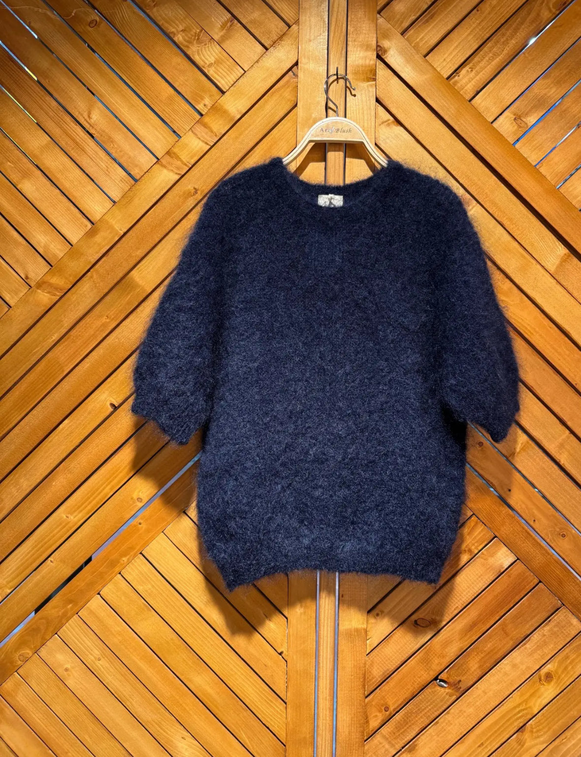 Pull mohair manches courtes