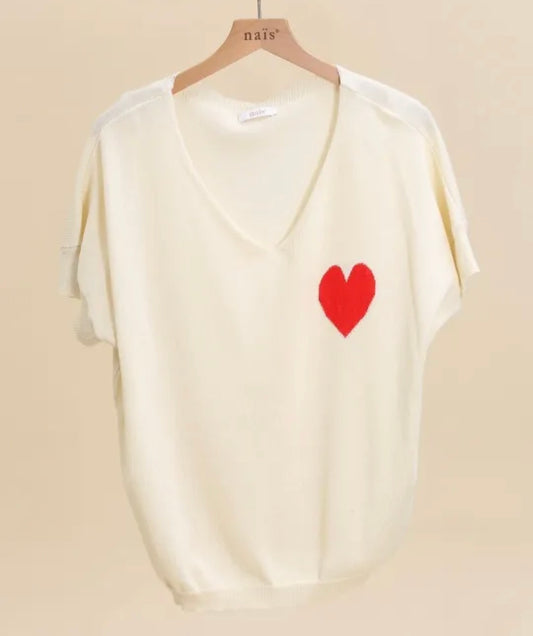 Pull motif coeur