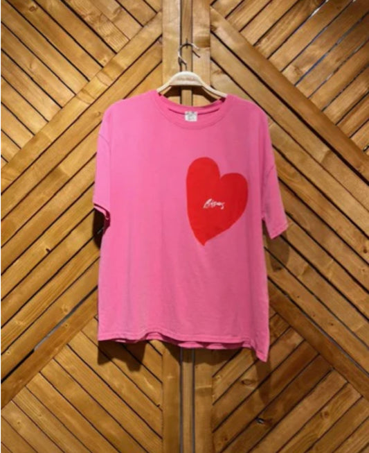 T.Shirt avec imprimé coeur