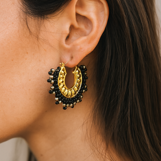 Petites boucles d’oreilles à perles  – marque Mile Mila