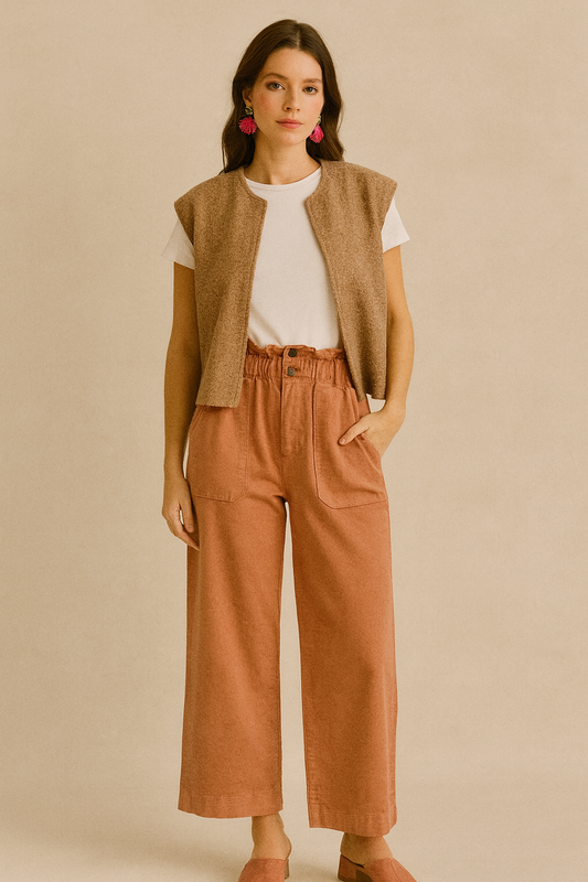 Pantalon large avec poches