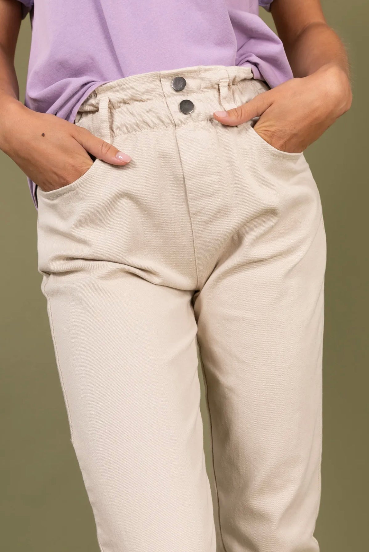 Pantalon monfit écru