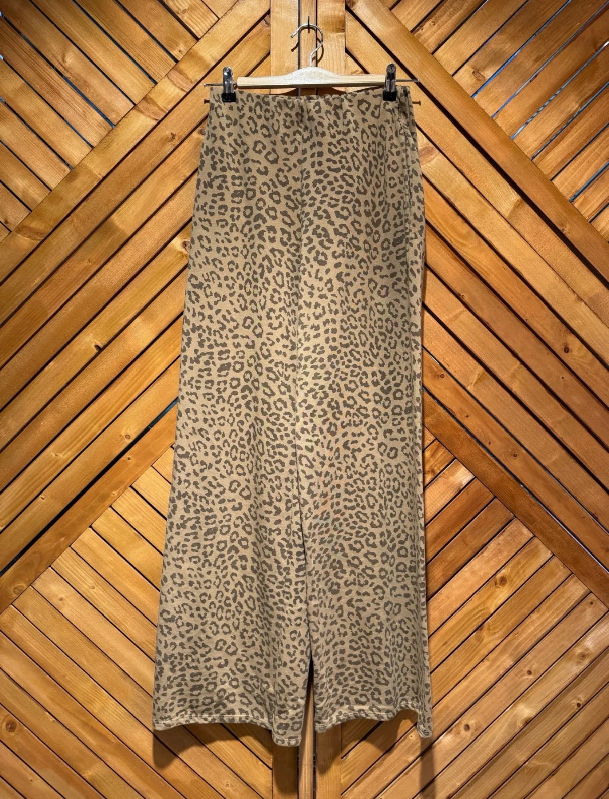 Pantalon large, léopard