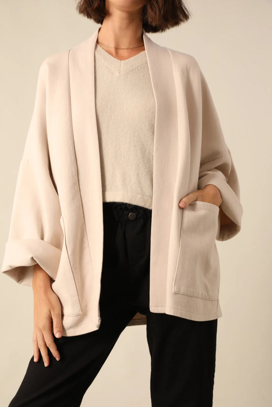 Veste kimono beige
