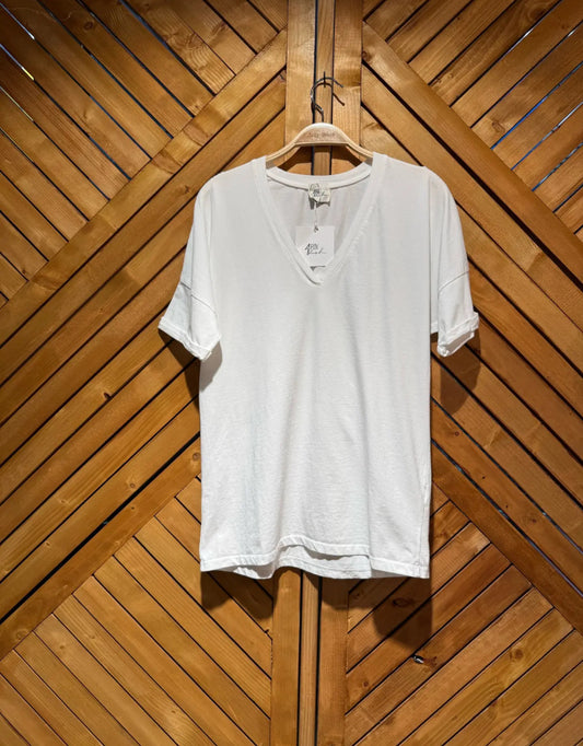 T.shirt col V
