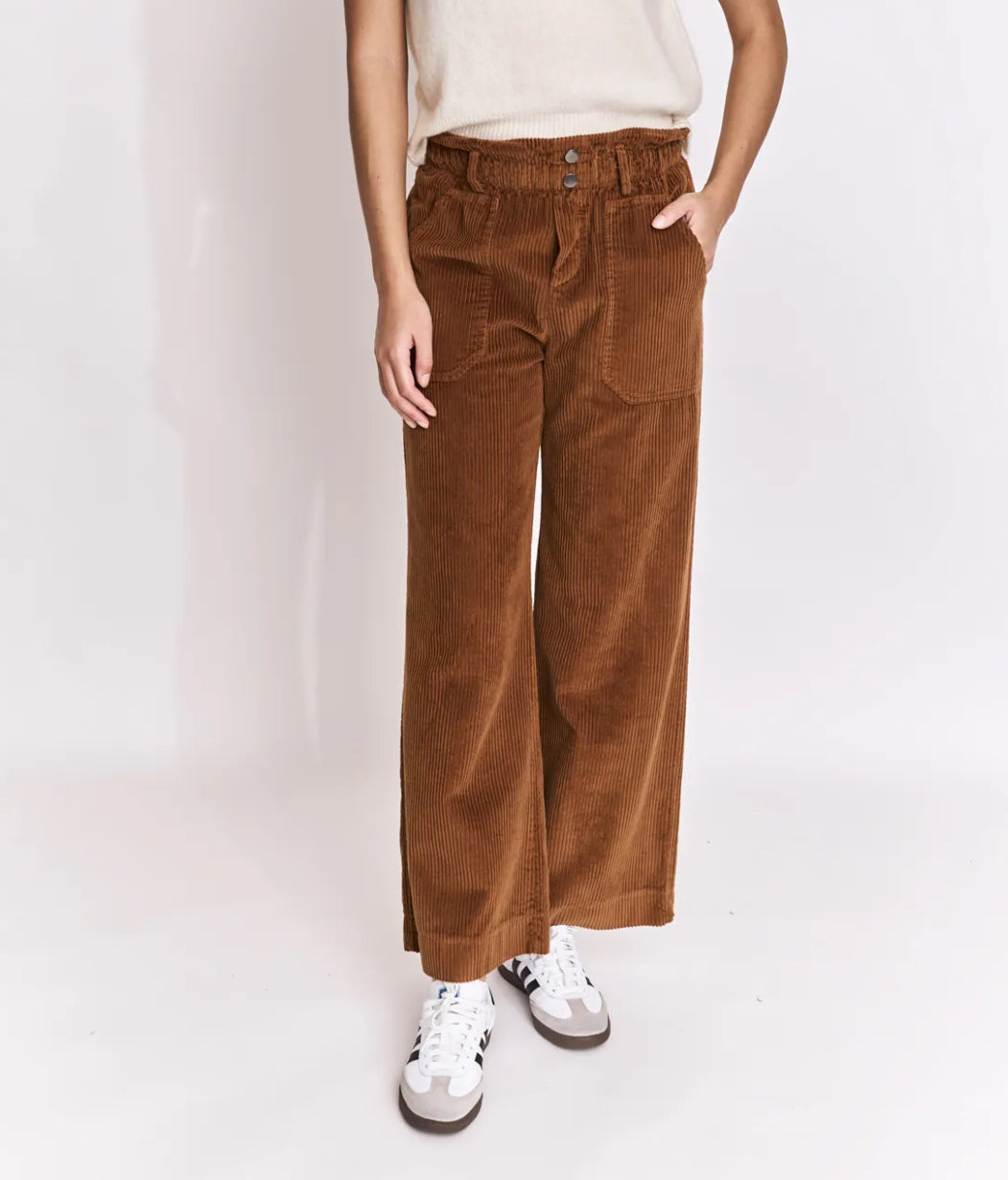 Pantalon velours wide leg
