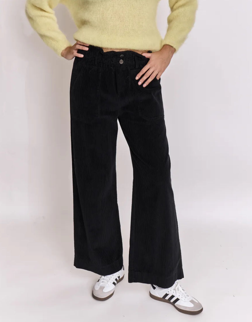 Pantalon velours wide leg