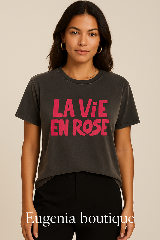T-shirt "la vie en rose"