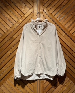 Chemise en velours fin à col montant – Eugenia Boutique