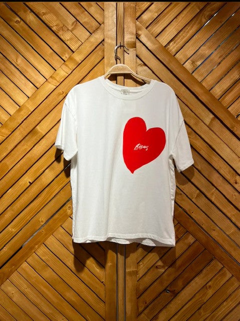 T.Shirt avec imprimé coeur