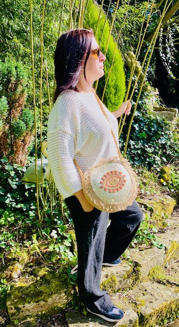 sac rond motif oeil